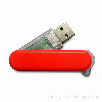 USB Flash Drive with Up to 16GB Memory Capacity, Supports Password Protection and Bootable Functions